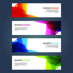 Naklejka premium Vector Abstract design banner web template