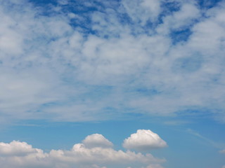 Blue sky background with clouds