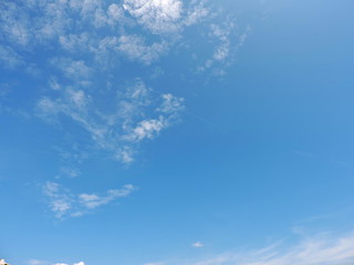 Blue sky background with clouds