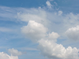 Blue sky background with clouds