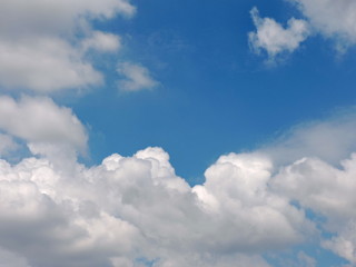 Blue sky background with clouds