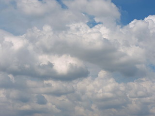 Blue sky background with clouds