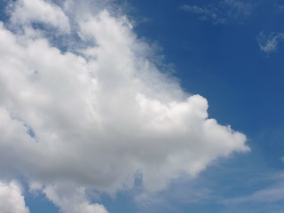 Blue sky background with clouds