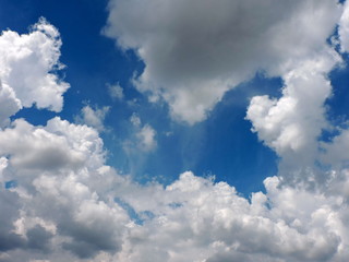 Blue sky background with clouds