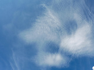 Blue sky background with clouds