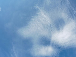 Blue sky background with clouds
