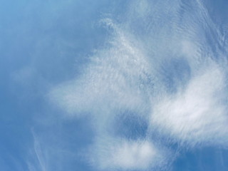Blue sky background with clouds