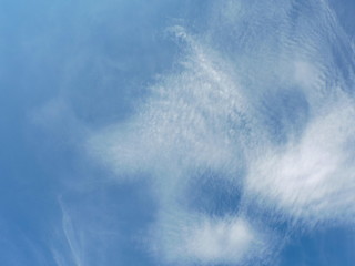 Blue sky background with clouds