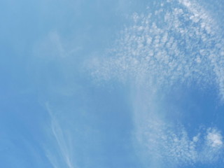 Blue sky background with clouds