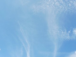 Blue sky background with clouds