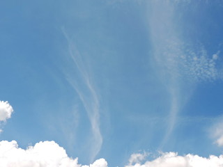 Blue sky background with clouds
