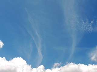Blue sky background with clouds
