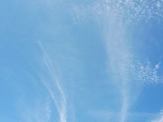 Blue sky background with clouds