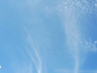 Blue sky background with clouds