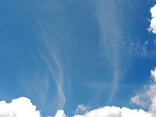 Blue sky background with clouds