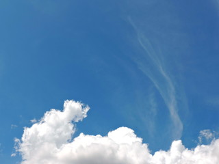 Blue sky background with clouds