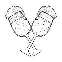 beers cups oktoberfest celebration icon