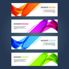 Fototapeta premium Vector Abstract design banner web template