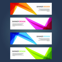 Fototapeta premium Vector Abstract design banner web template
