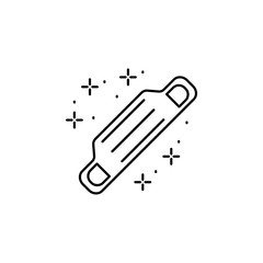 Girth accessory horse icon. Element of horseback riding