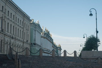 The city of Petersburg clear day,