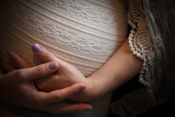 Pregnant woman madonna