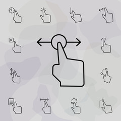 Touch, finger, gestures icon. Universal set of touch gesture for website design and development, app development