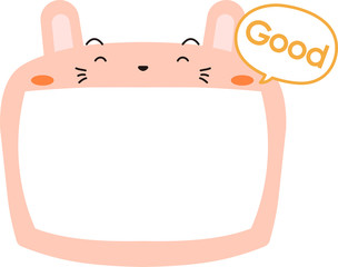 Cute Rabbit whiteboard