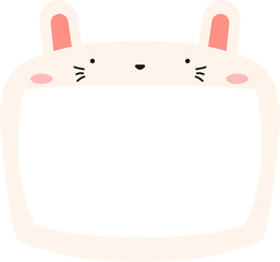 Cute white Rabbit whiteboard