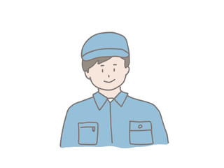 若いエンジニア男性　笑顔