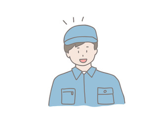 若いエンジニア男性　笑顔