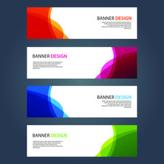 Fototapeta premium Vector Abstract design banner web template