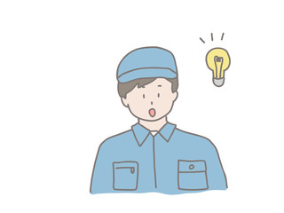 若いエンジニア男性　驚く