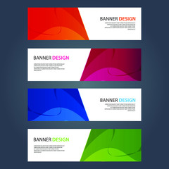 Fototapeta premium Vector Abstract design banner web template