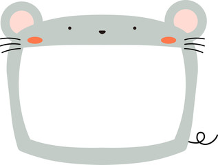 Cute mouse whiteboard