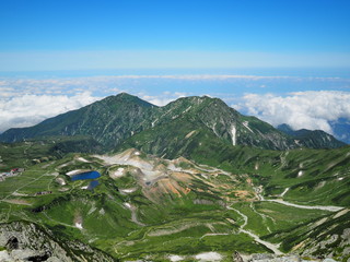 北アルプス 雷鳥沢  Northern Alps in Japan