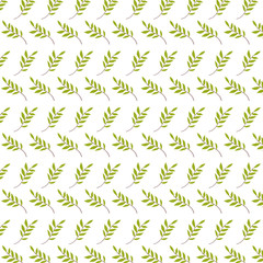autumn branches with leafs seasonal pattern