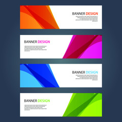 Fototapeta premium Vector Abstract design banner web template