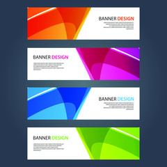 Fototapeta premium Vector Abstract design banner web template