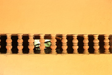 Wooden window grill, Mud house, Village houses, Wooden art