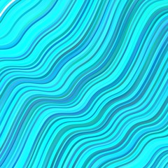 Light BLUE vector layout with wry lines. Colorful abstract illustration with gradient curves. Pattern for websites, landing pages.