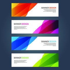Fototapeta premium Vector Abstract design banner web template