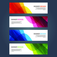 Fototapeta premium Vector Abstract design banner web template