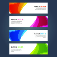 Fototapeta premium Vector Abstract design banner web template