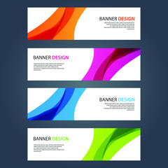 Fototapeta premium Vector Abstract design banner web template