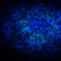 Obraz premium Dark BLUE vector layout with lines, triangles.