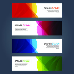 Fototapeta premium Vector Abstract design banner web template