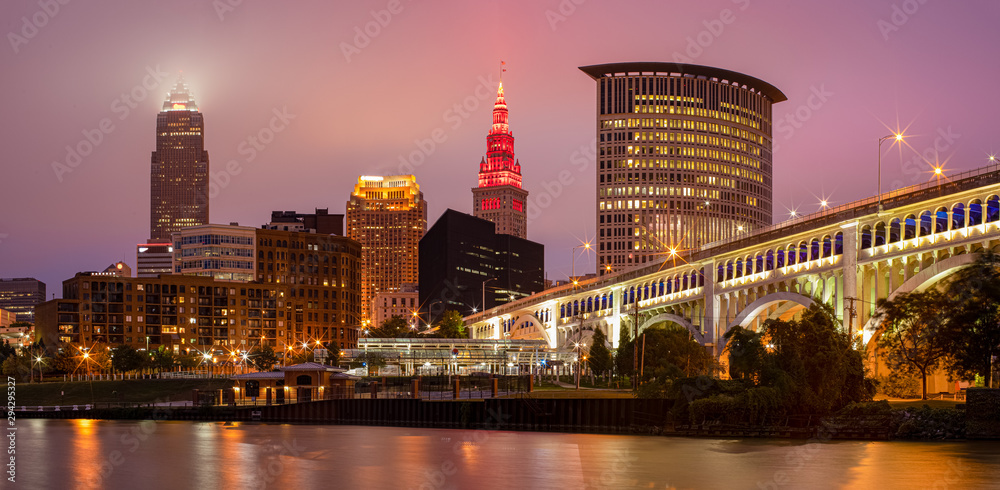 Wall mural the city of cleveland - Wall murals