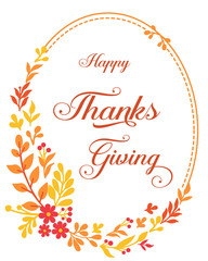 Card template of thanksgiving, with various style of autumn leaves frame. Vector