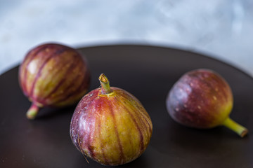 A few figs in a plate